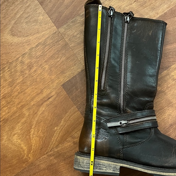 Like new Harley-Davidson Dark Brown Leather Boots - Picture 16 of 16